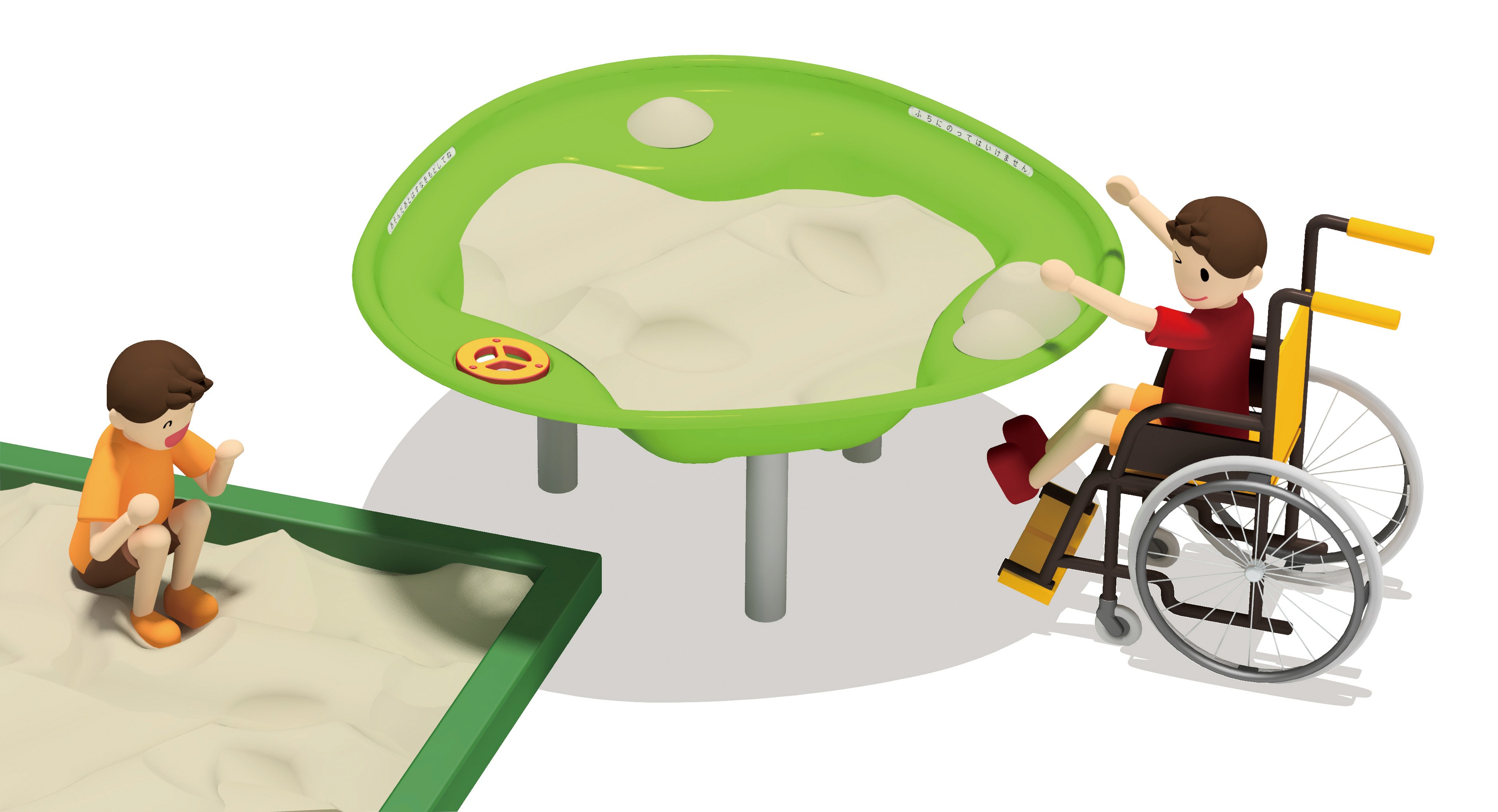 ZPG-433 オムスビサンドテーブル（シングル） | 日都産業株式会社