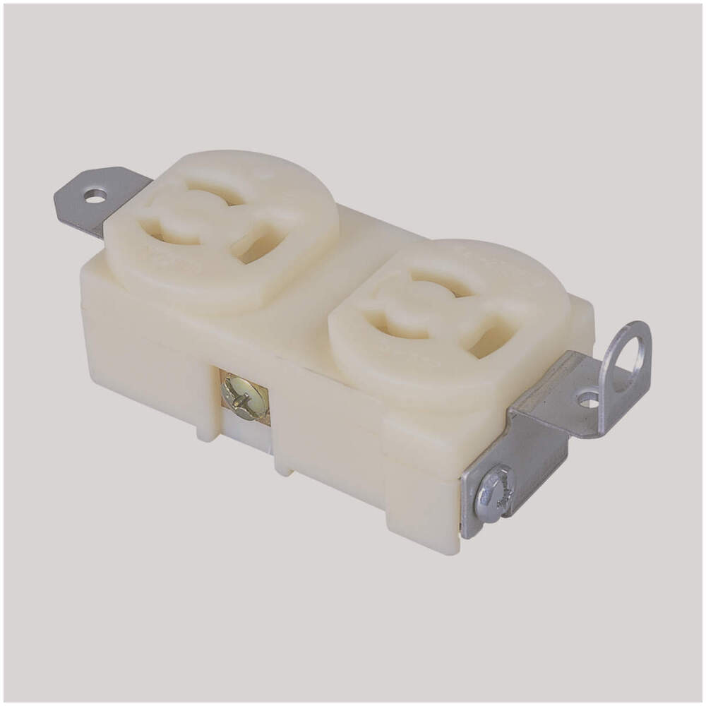 日動工業株式会社｜金具付抜止コン セント白