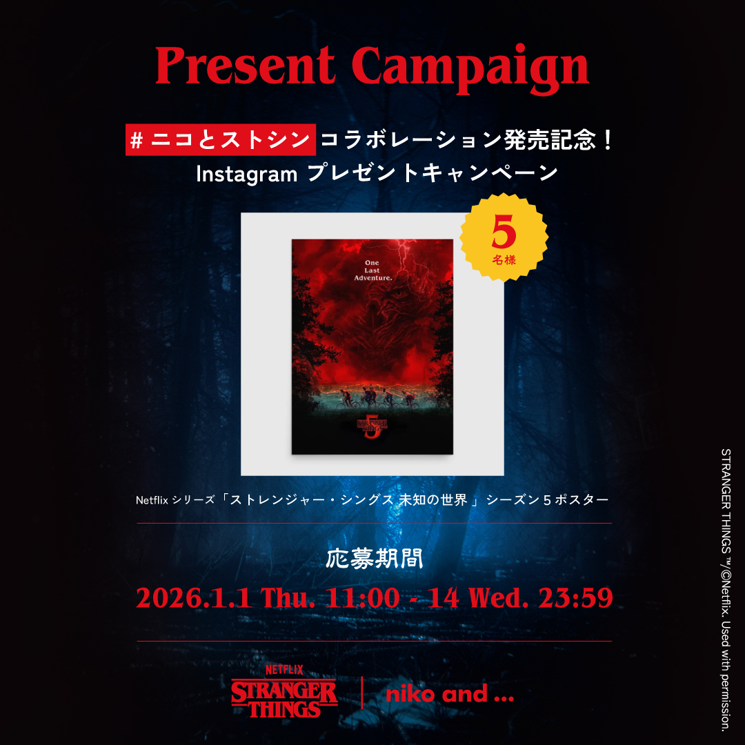 全貌解禁】待望の第2弾コラボレーション 「niko and 」と、Netflix