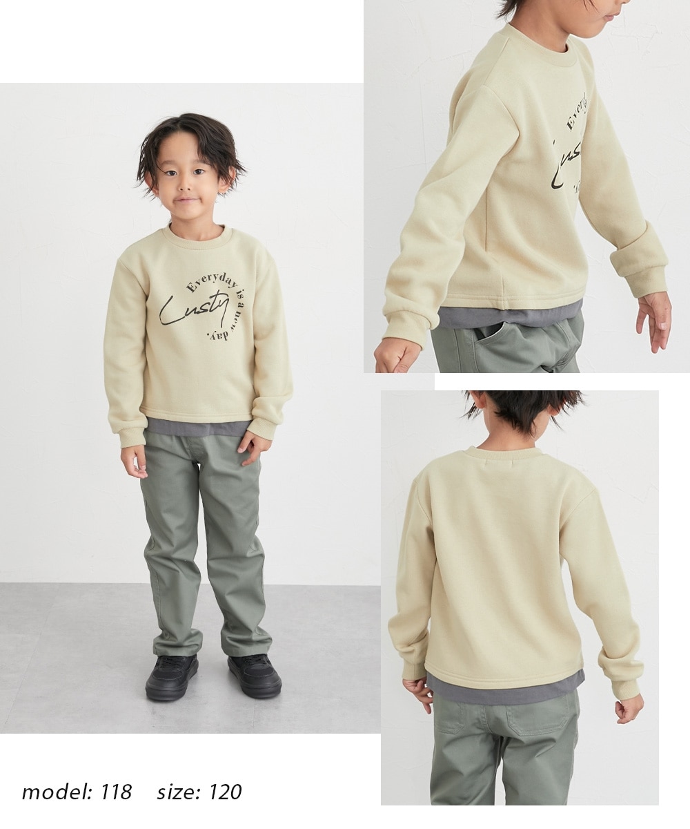 選べる♪裏起毛デザイントレーナー（男の子・女の子） 通販【ニッセン】