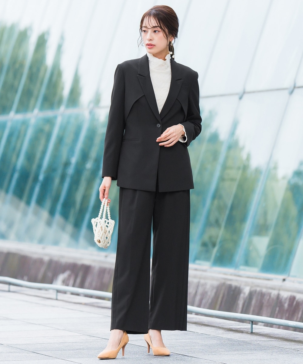 入学式・卒業式・フォーマル】洗える防しわデザインテーラード