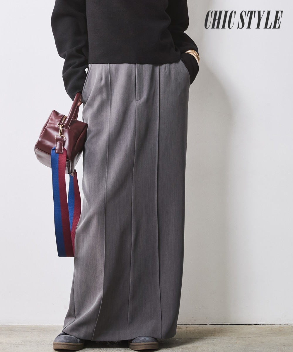 タイトマキシスカート＜大きいサイズ有＞シックスタイル 通販【ニッセン】