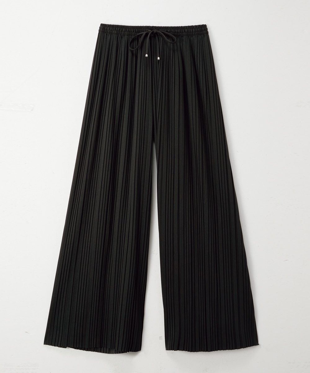 好みの長さにカットできるプリーツパンツ 通販【ニッセン】