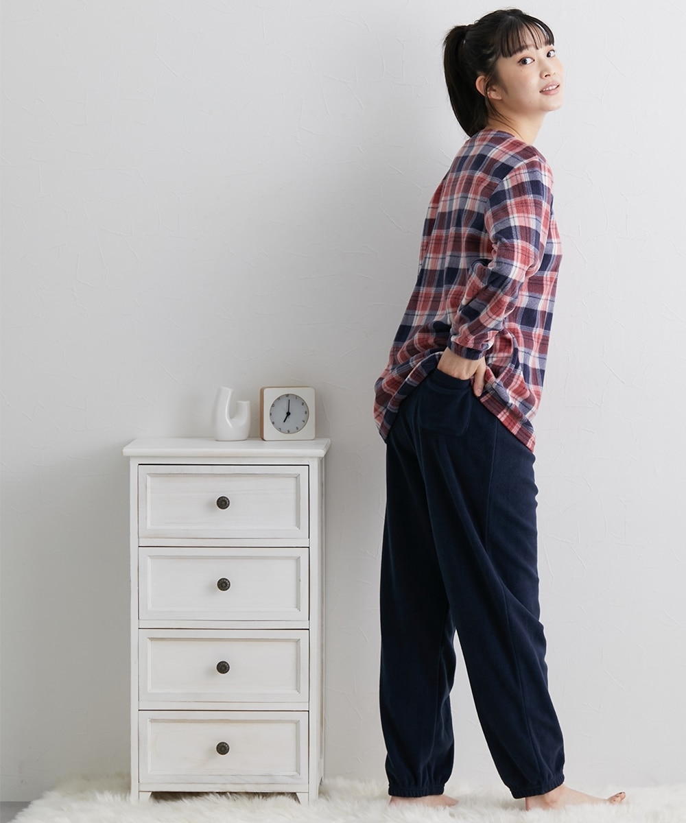 ふわぬくフリースルームウェア上下セット 通販【ニッセン】