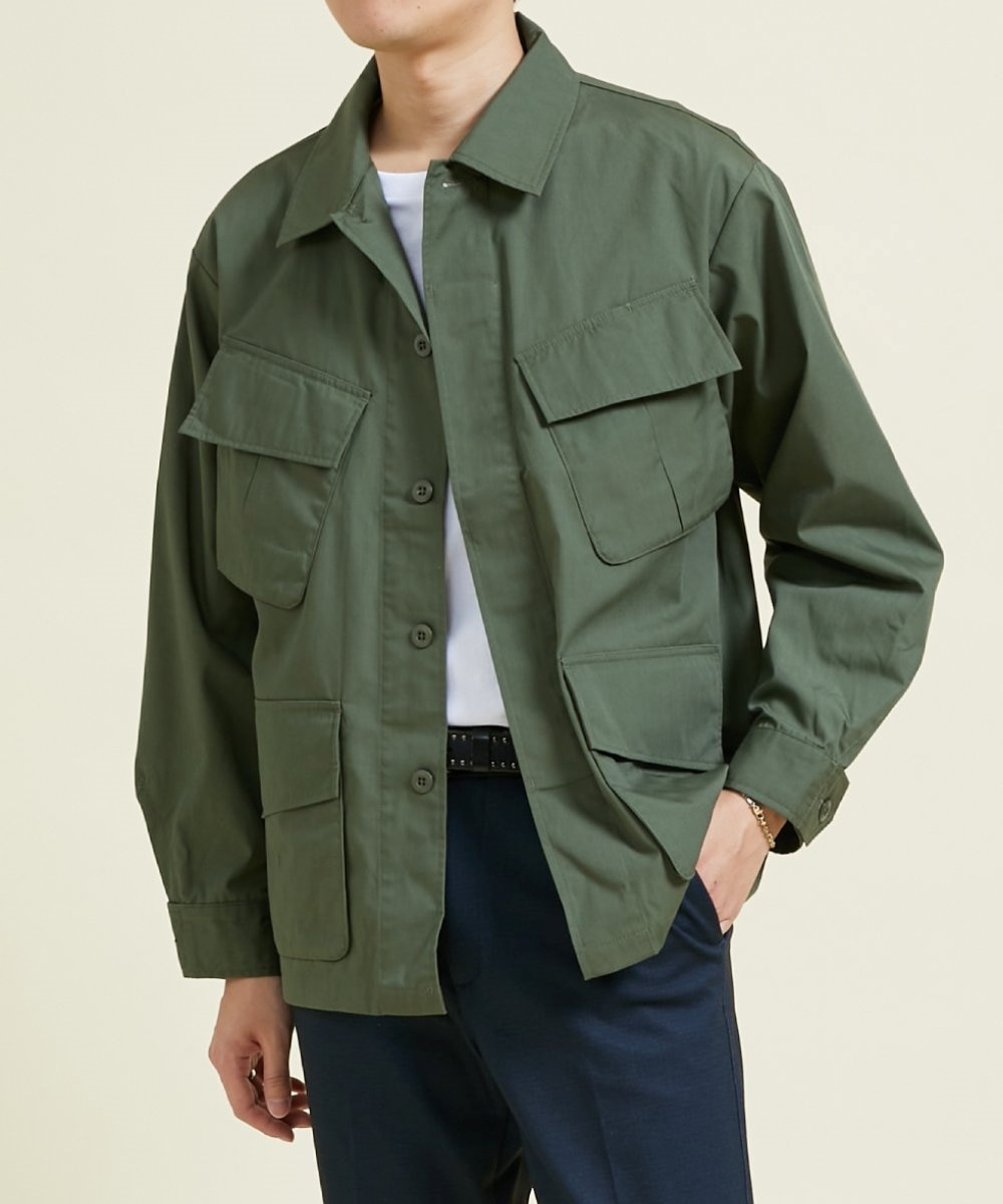 オーバーサイズミリタリーシャツジャケット （はっ水） 通販【ニッセン】