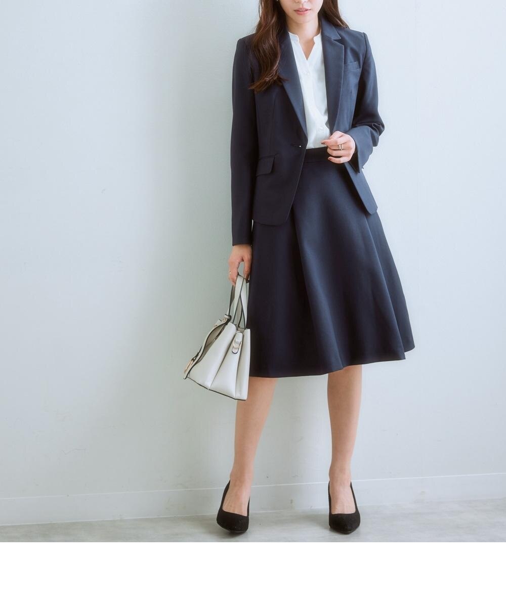 レディーススーツ】タックフレアスカートスーツ（テーラードジャケット