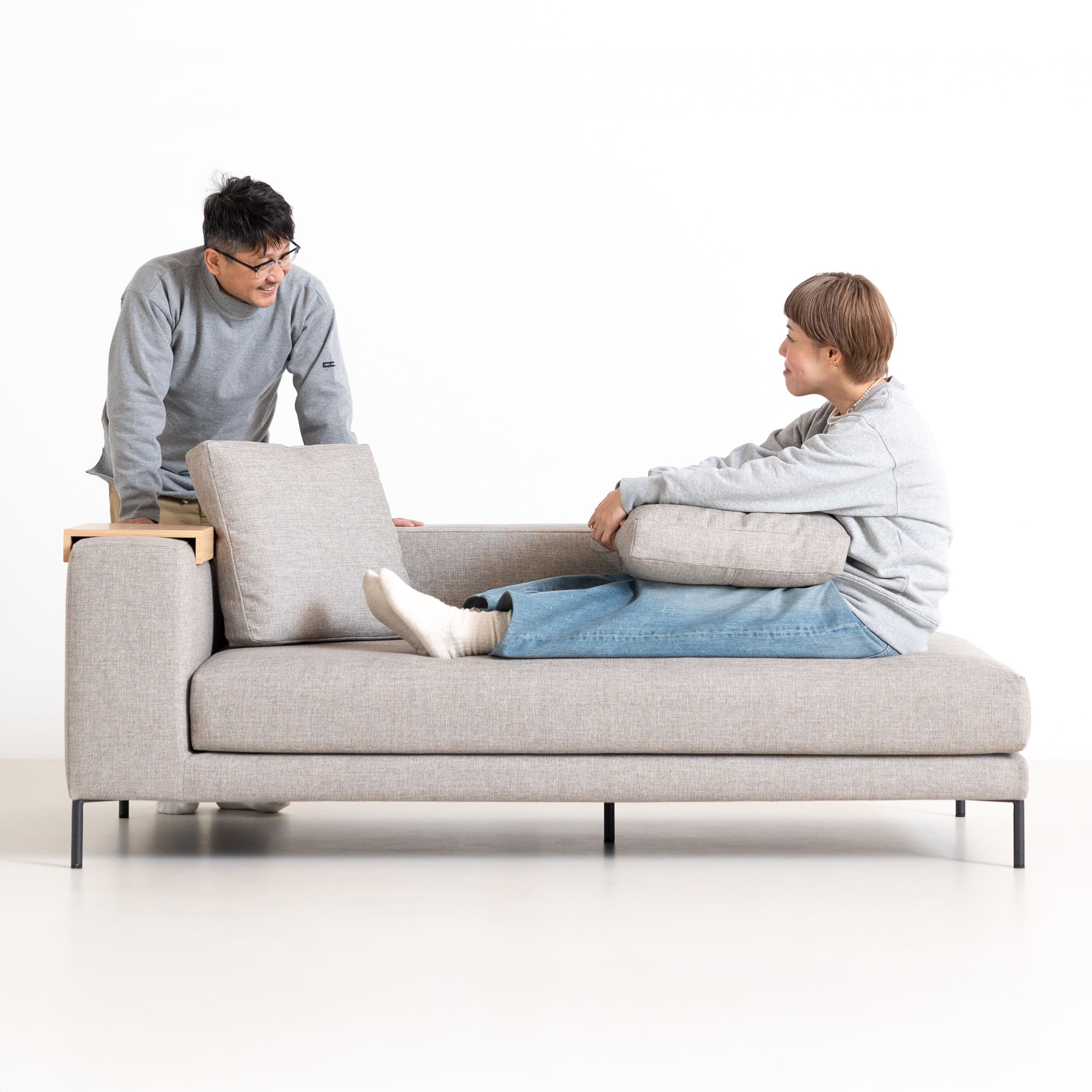 Decibel Standard 3人掛け片ひじ」 製品詳細ページ | 国産ソファ