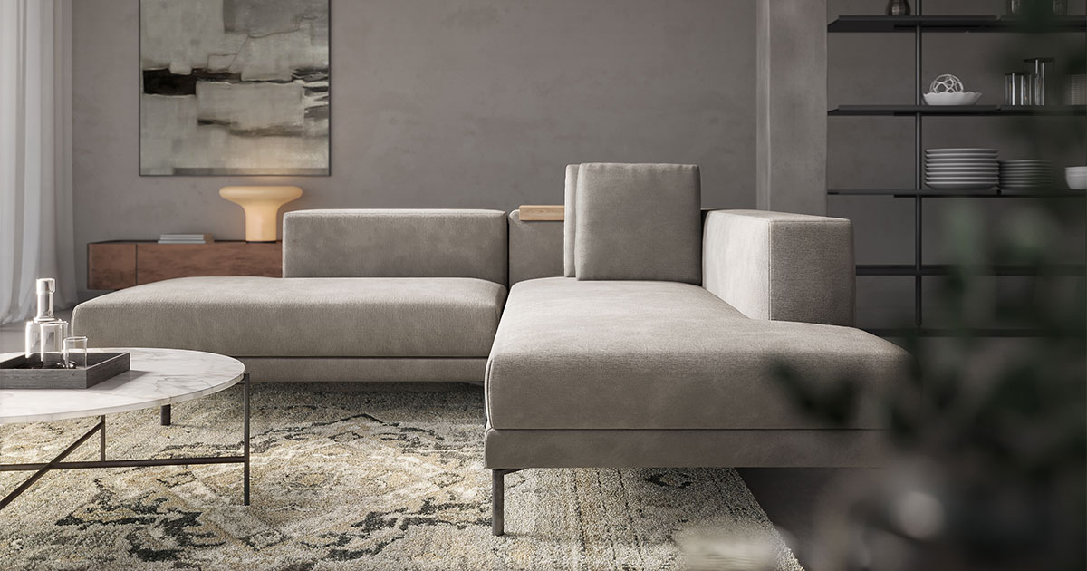 Decibel Standard 2人掛けカウチソファセット2170」 製品詳細ページ