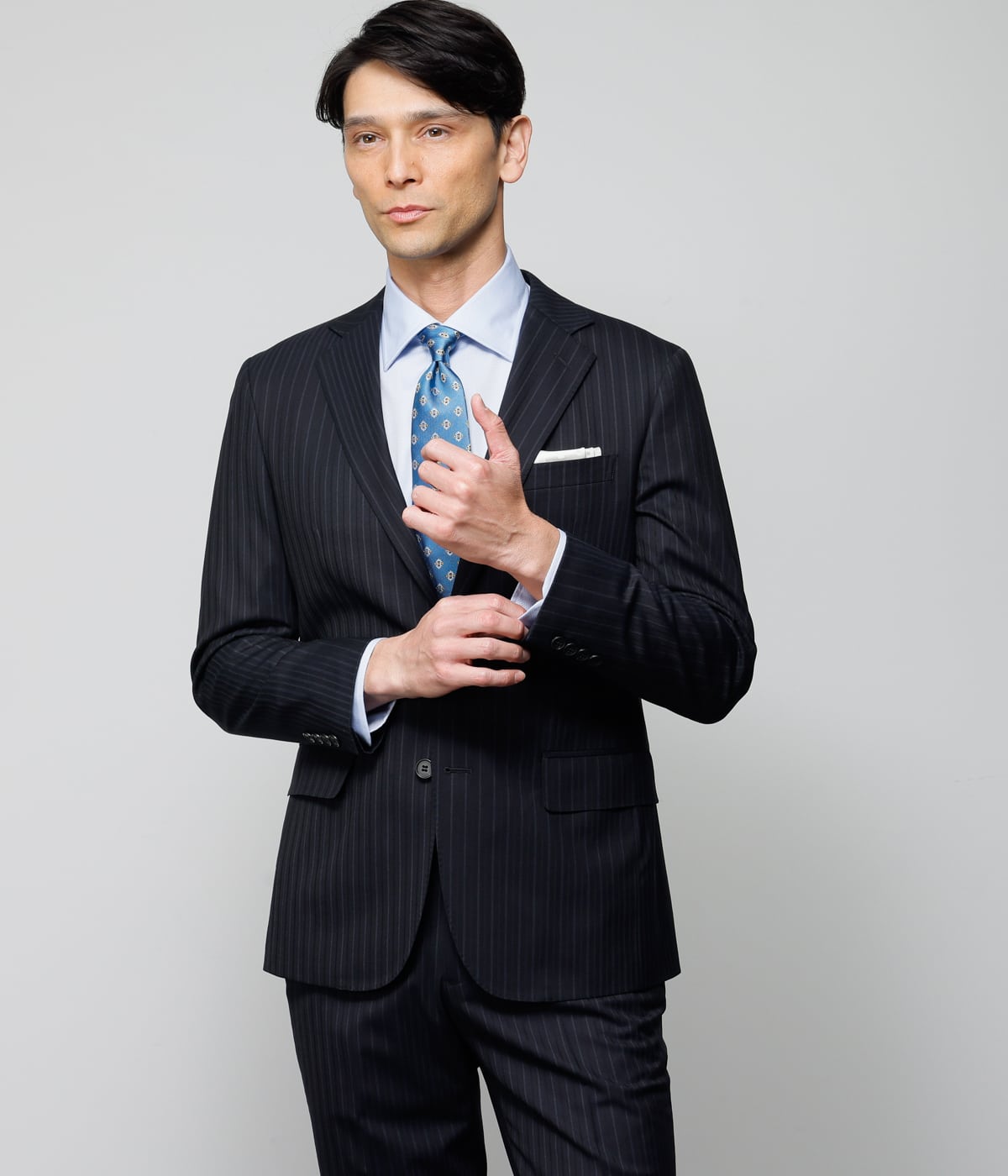 撥水・ストレッチ・防シワ】BUNGY CLOTH オルタネイトストライプ