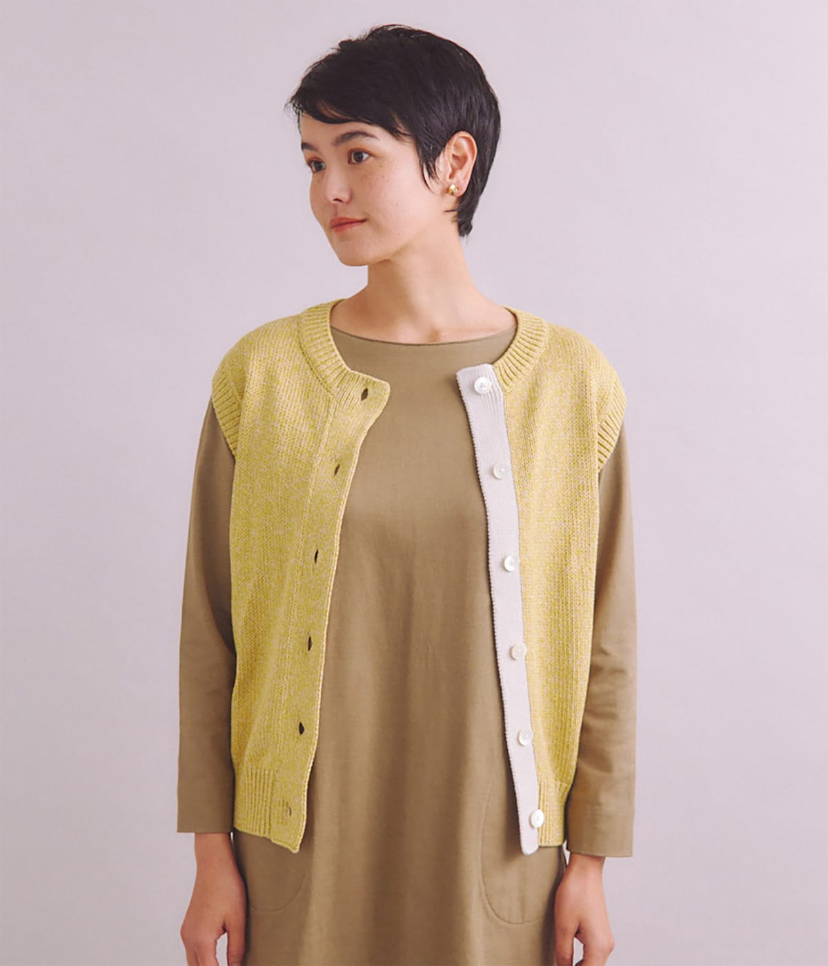 Multi Color Knit 前開きベスト(37792711-2024)｜ファッション通販のNY