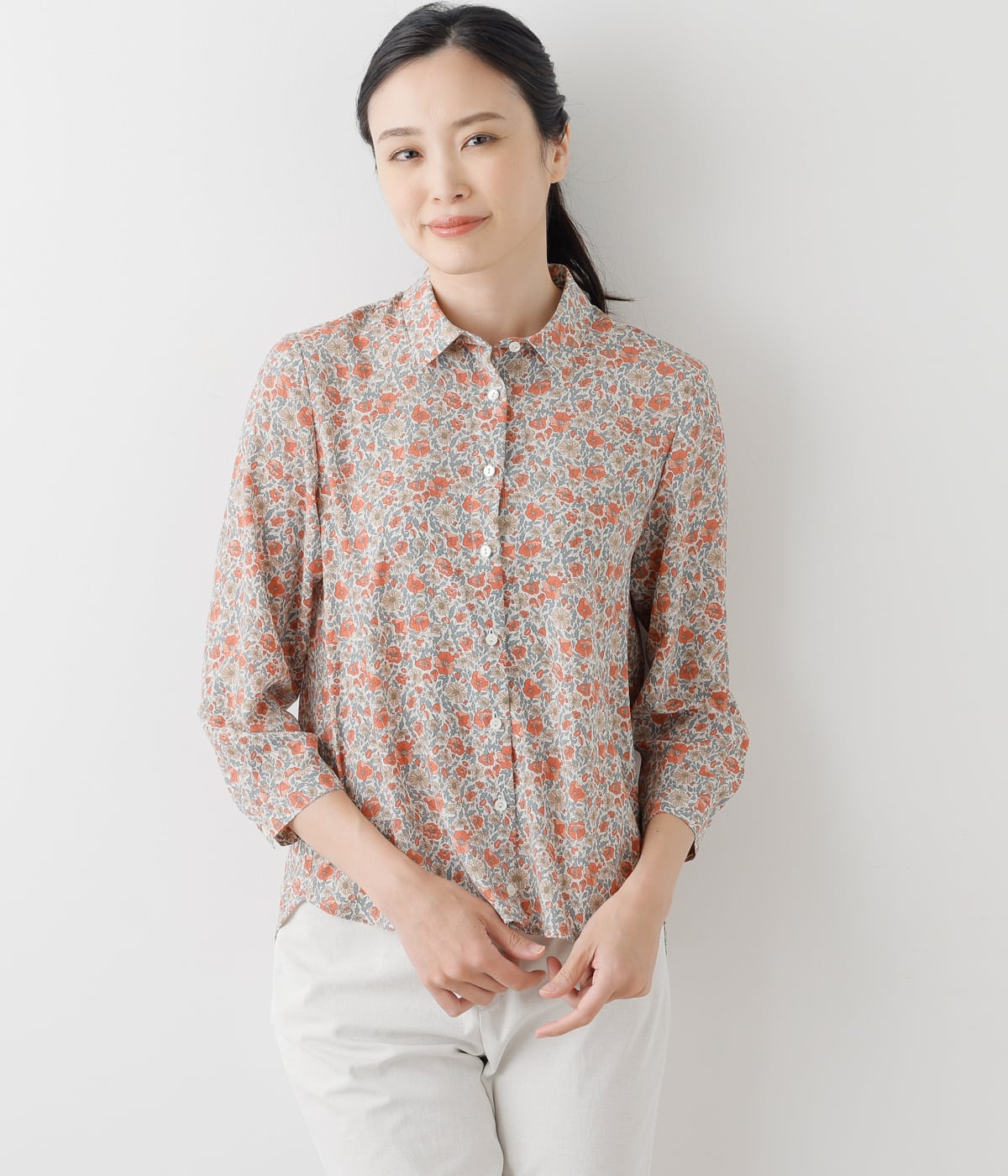 リバティ ルル・イザベラ 7分袖シャツ(51642221-2024)｜ファッション