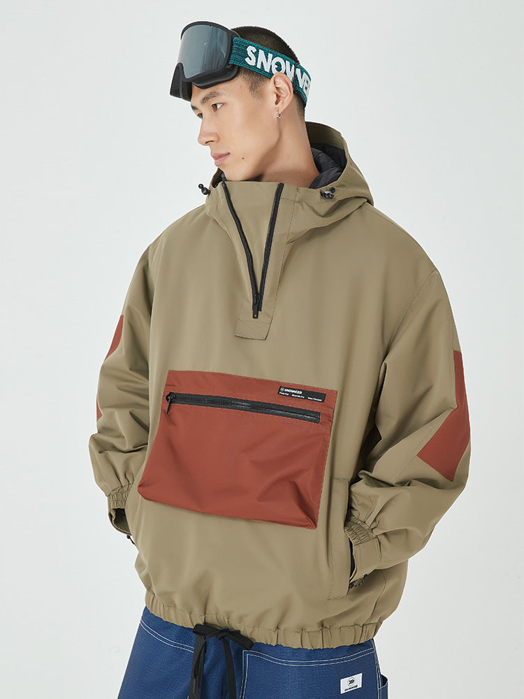 Men's AlpineCruise Baggy Bomber Snowboard Jacket with Cargo Pocket