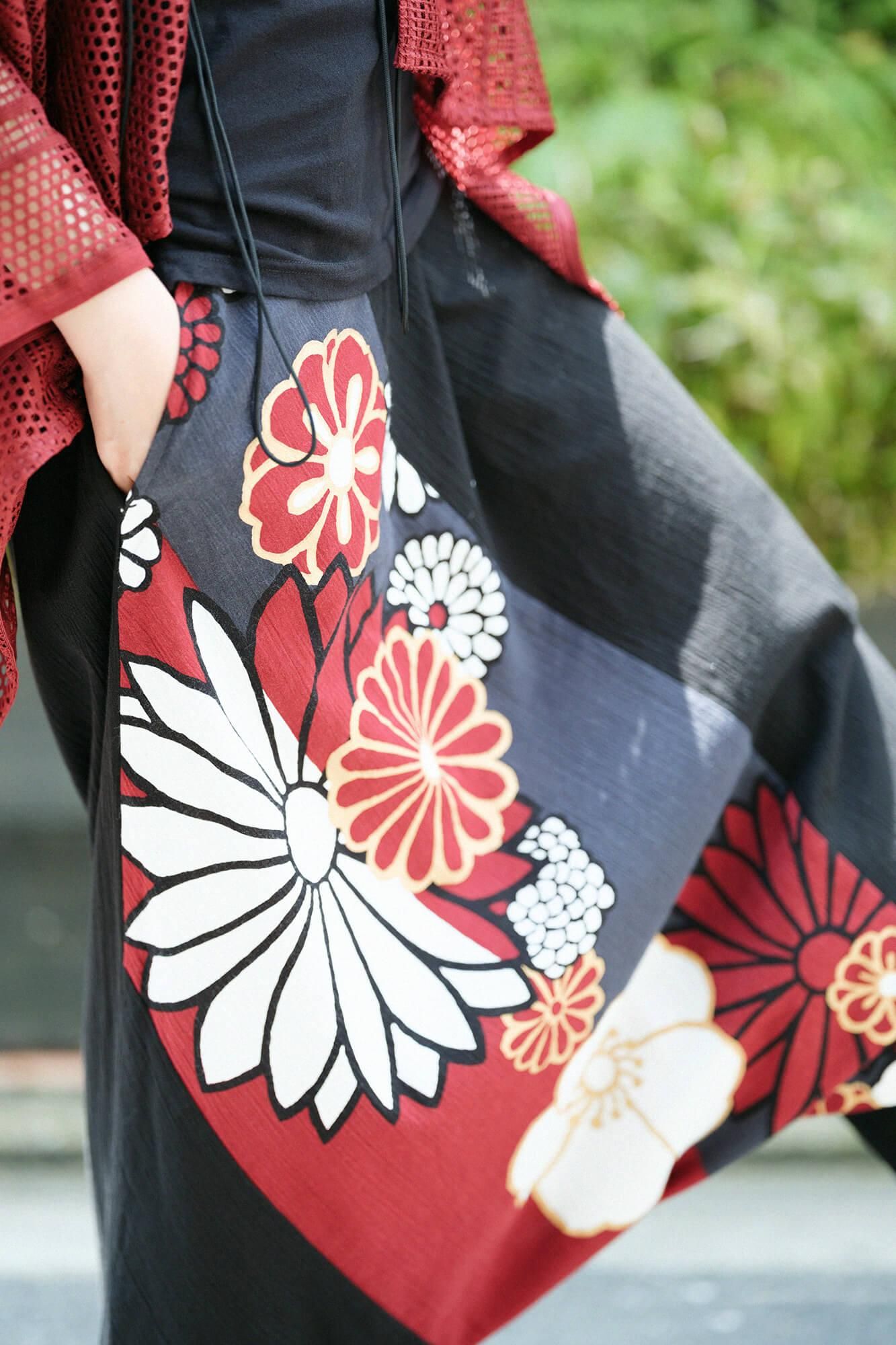 高島縮 20/20 富士（ふじ） 2.0／濡羽色（ぬればいろ）×金襴緞子（