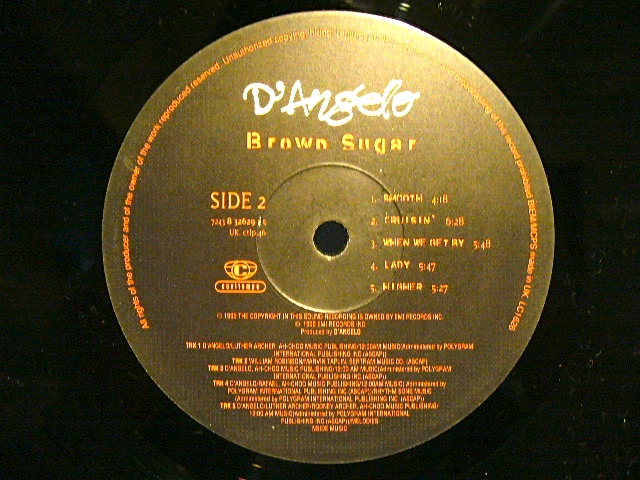 D'ANGELO ‎/ BROWN SUGAR (UK-LP) - SOURCE RECORDS (ソースレコード）