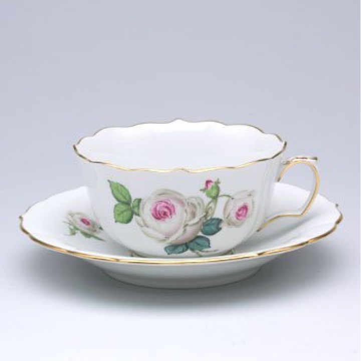 マイセン ホワイトローズ ティーカップ&ソーサー 029510-00633 | 洋食