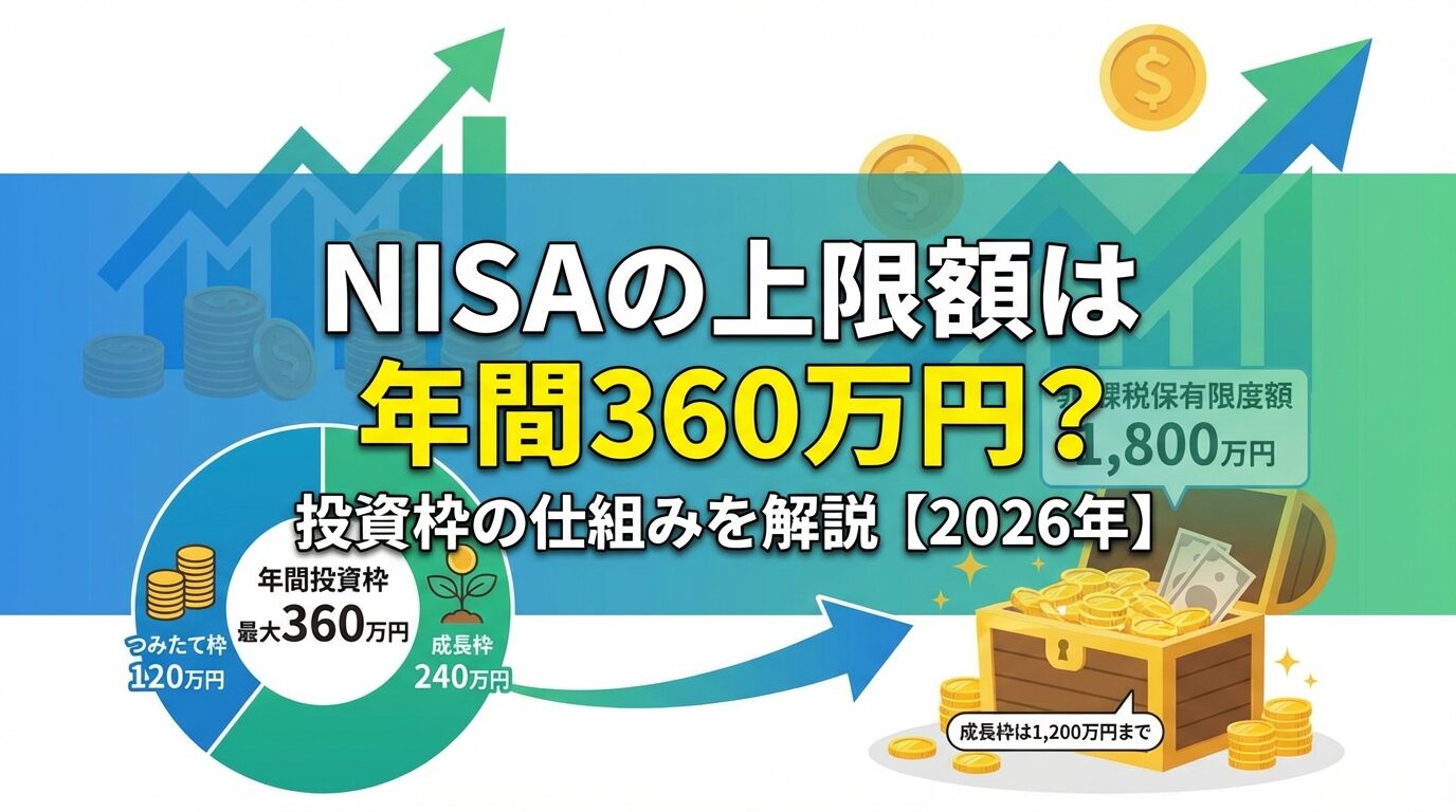 NISAの上限額は年間360万円？投資枠の仕組みを解説【2026年】 | 会社