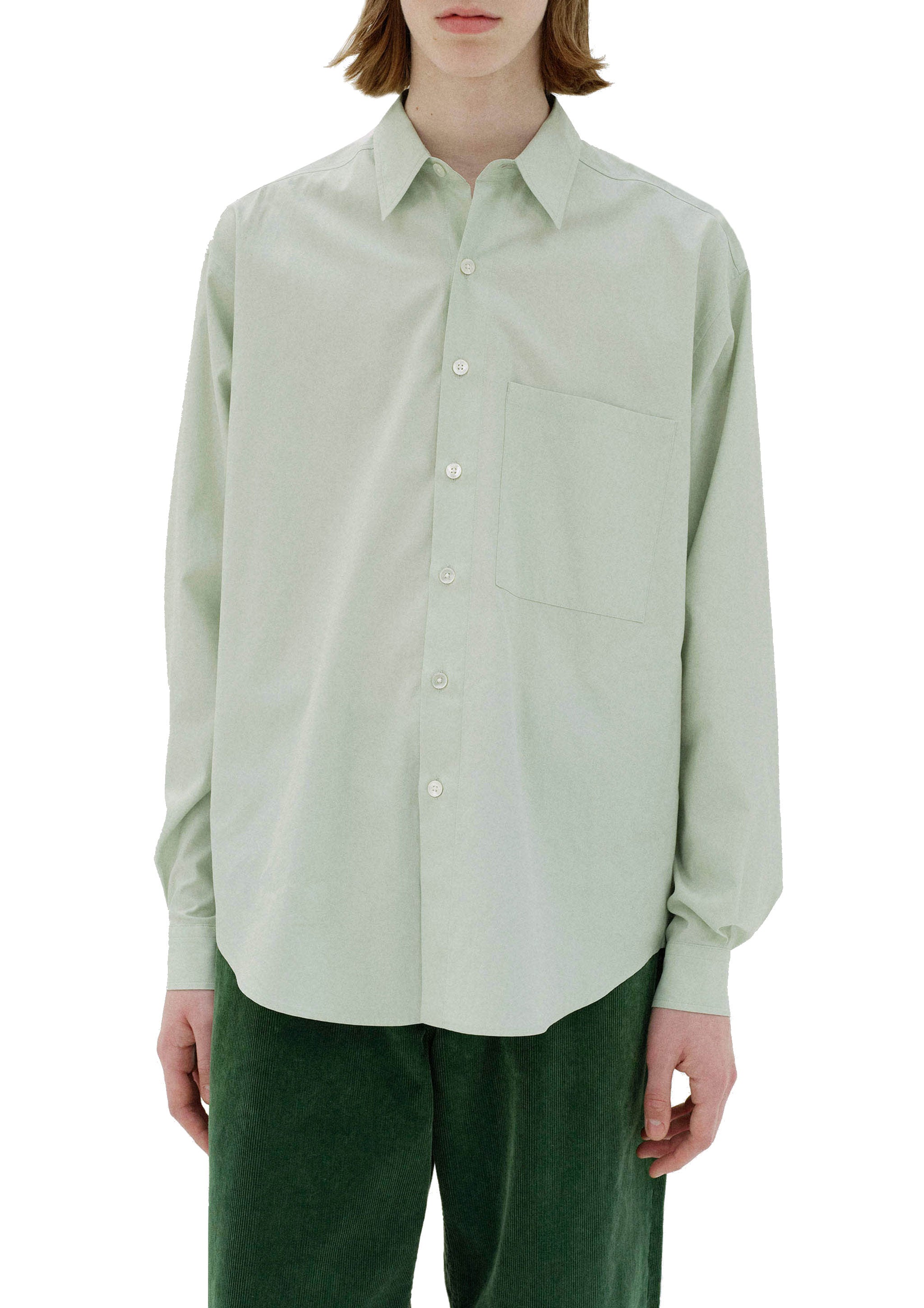AURALEE - WASHED FINX TWILL BIG SHIRT LIGHT KHAKI – SOLAR MTP