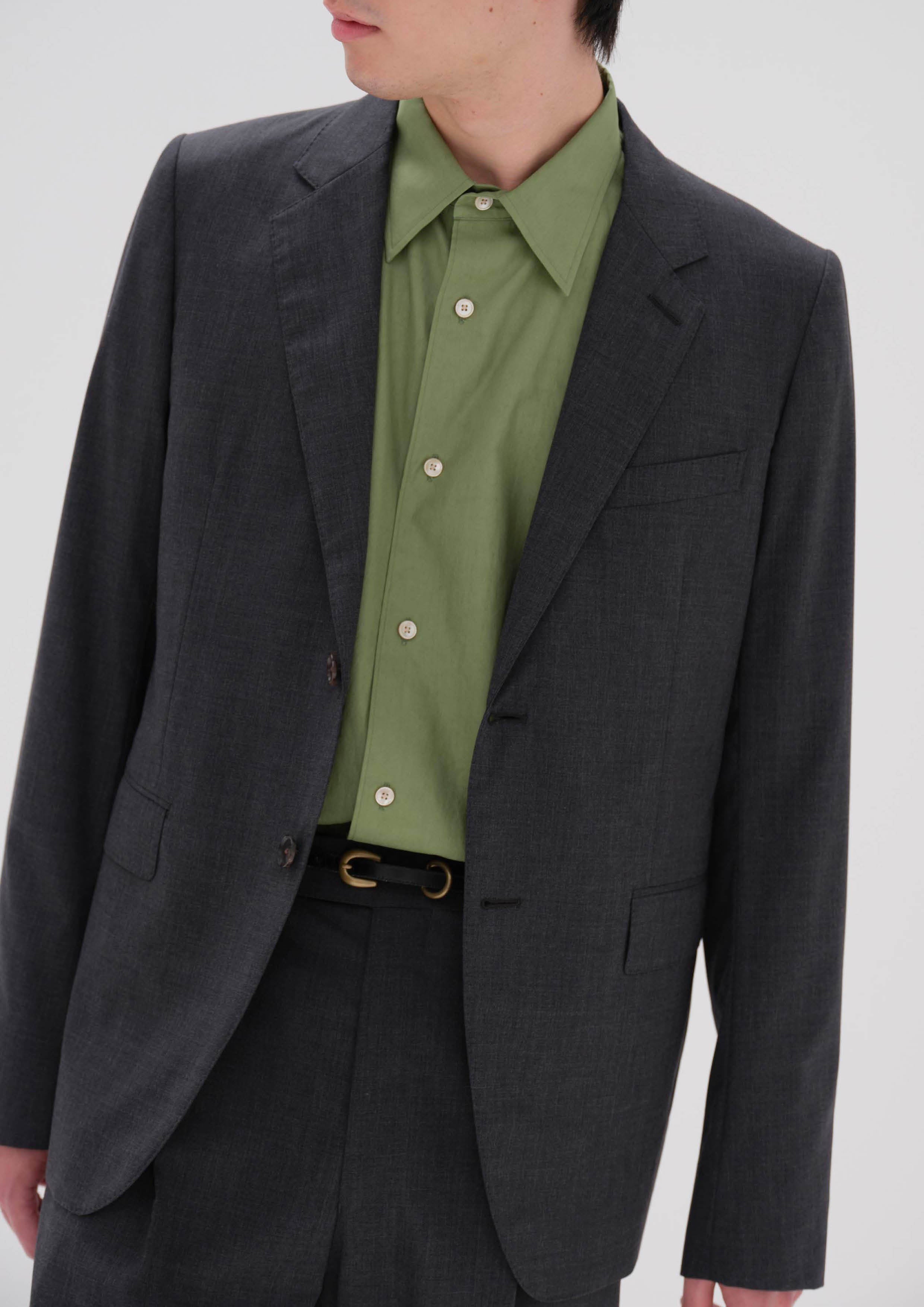 AURALEE - SUPER FINE TROPICAL WOOL JACKET TOP CHARCOAL – SOLAR MTP