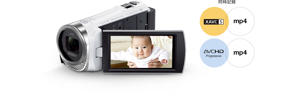 HDR-CX485 特長 : 便利な撮影機能 | デジタルビデオカメラ Handycam