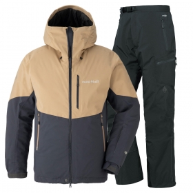 montbell/モンベル/パウダーライトジャケット上下セット Kid's ブルー