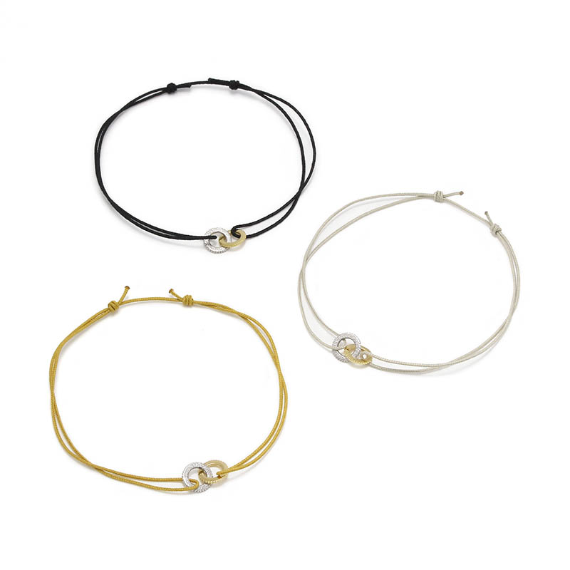 SYMPATHY OF SOUL（シンパシーオブソウル） Double Ring Cord Bracelet