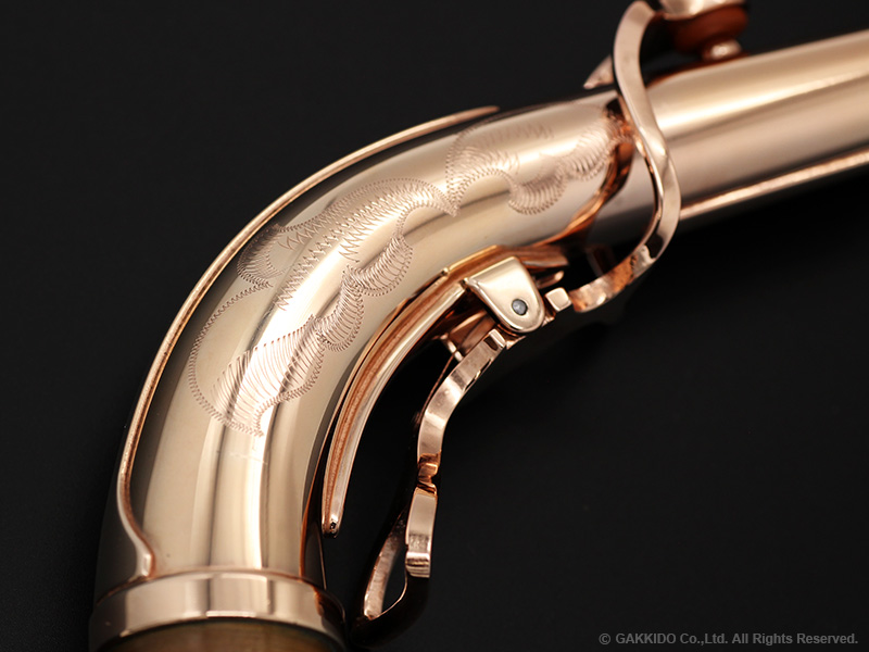 Yanagisawa アルトサックス用ネック 195 PGP シルバー製 彫刻入り