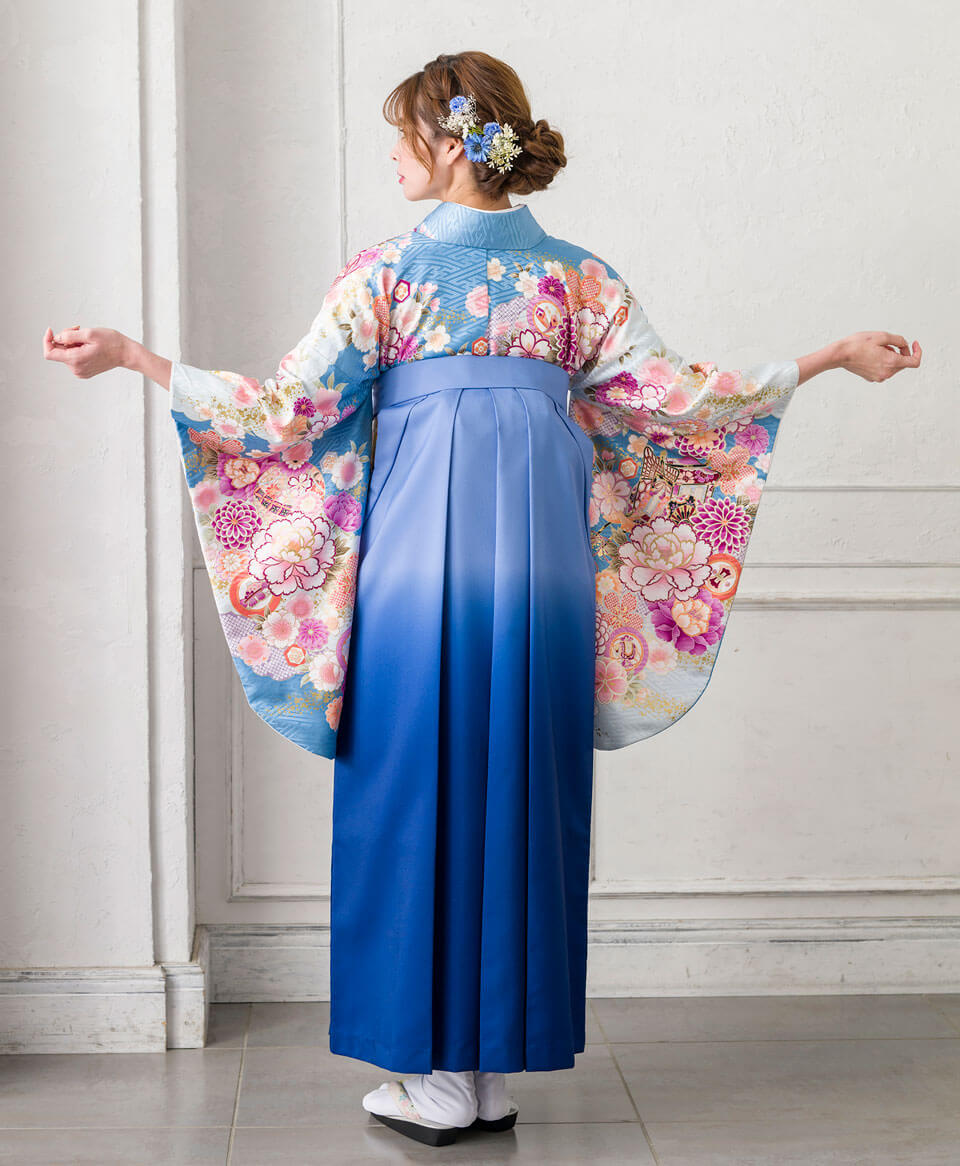 レンタル着物DDD856×袴BLB050 | 【京都さがの館】卒業式袴レンタル