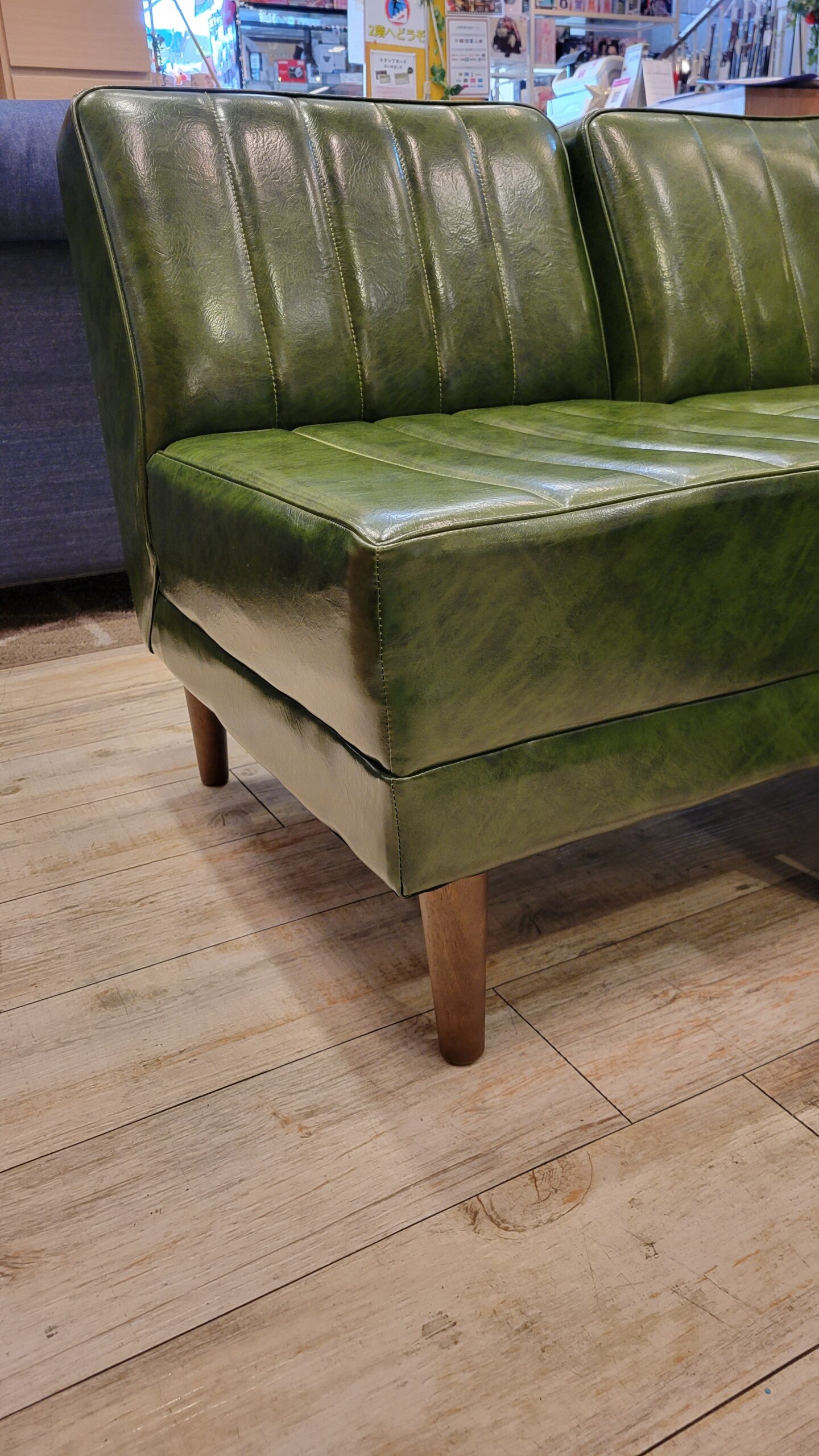 niko and グリーンソファ 約幅120cm Rinrin】niko and グリーン