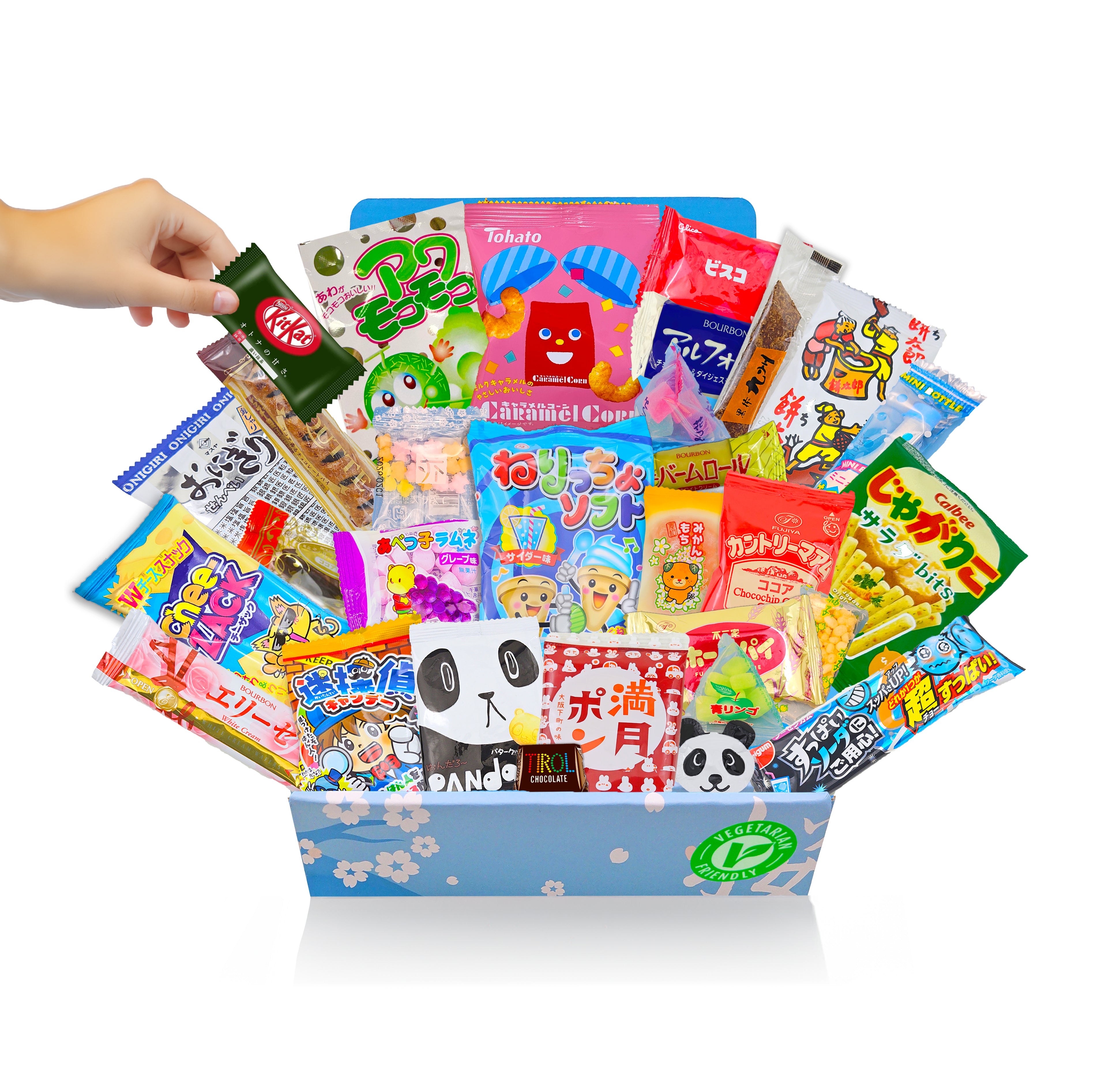 30 Piece Vegetarian/Halal Japanese Snack Box – Sakura Box