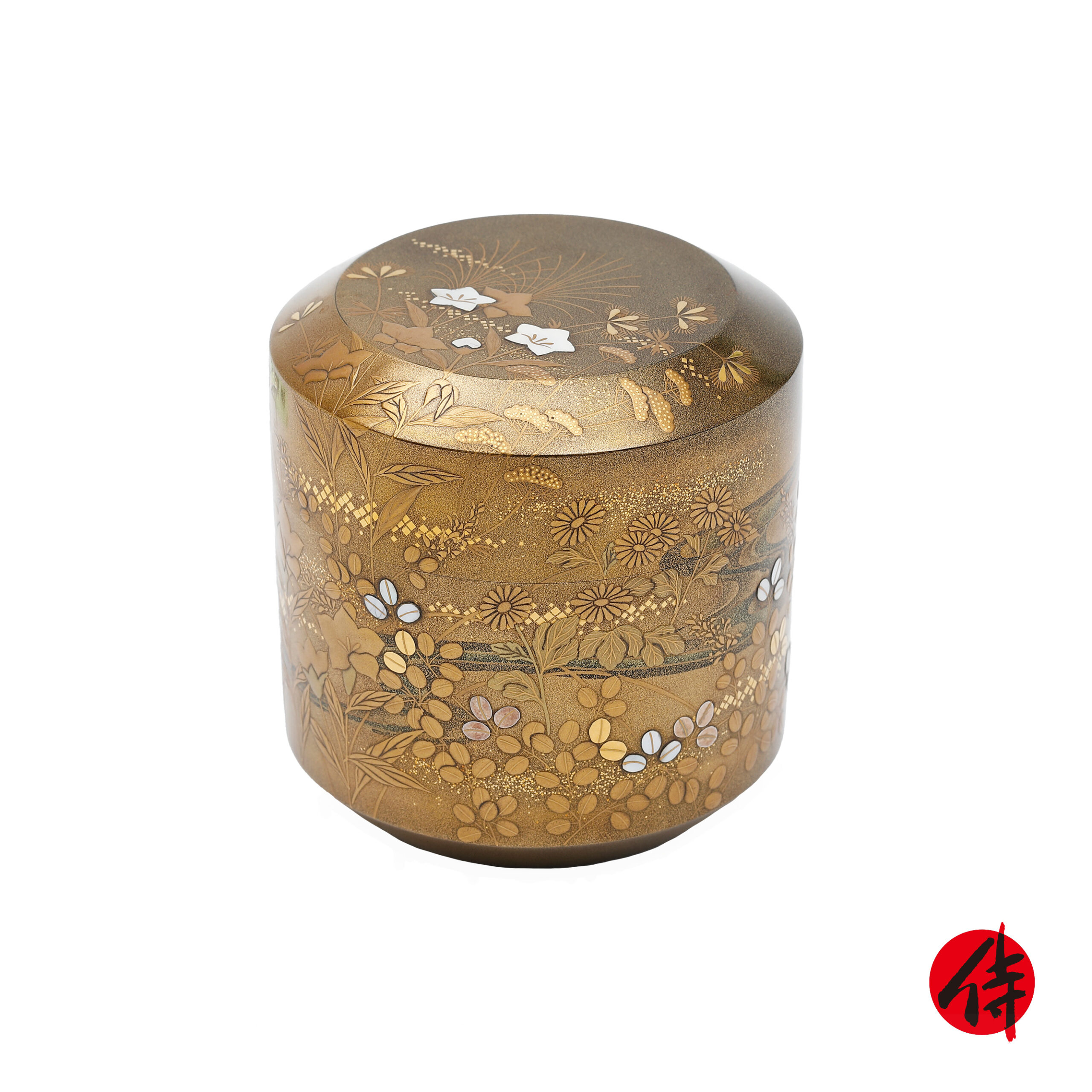 Japanese Tea Caddy Antique Natsume (Tea Tool-50) | Samurai Museum Shop