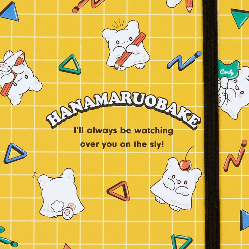 Hanamaruobake Lined Notebook (Elastic Closure)