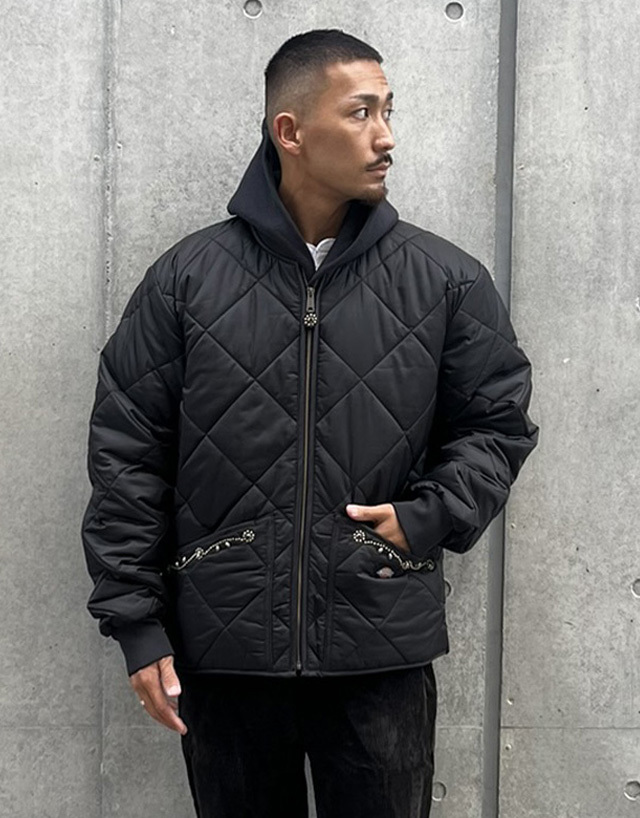 送料無料】通販 札幌 HTC Dickies DIAMOND QUILT JACKET #SN-32 STONE