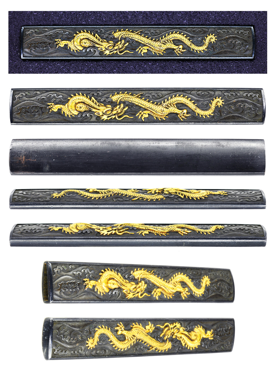 小柄 無銘 京金工 波龍図小柄（KO-080219）｜刀・日本刀の販売なら日本