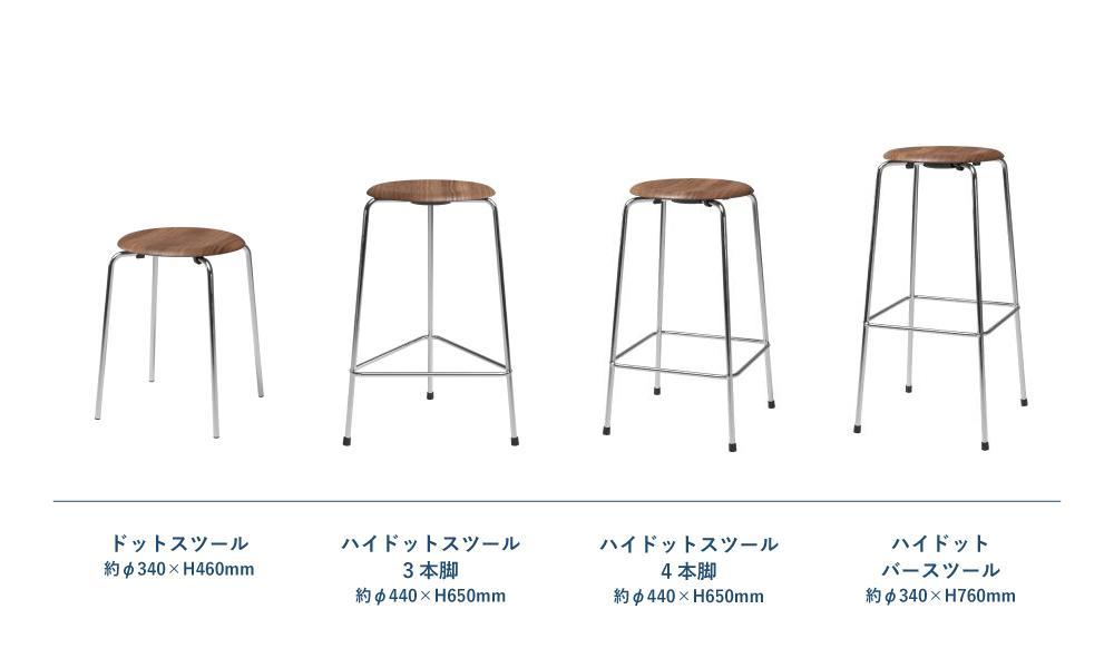 ドットスツール / インテンスレザー ブラックFRITZ HANSEN（フリッツ