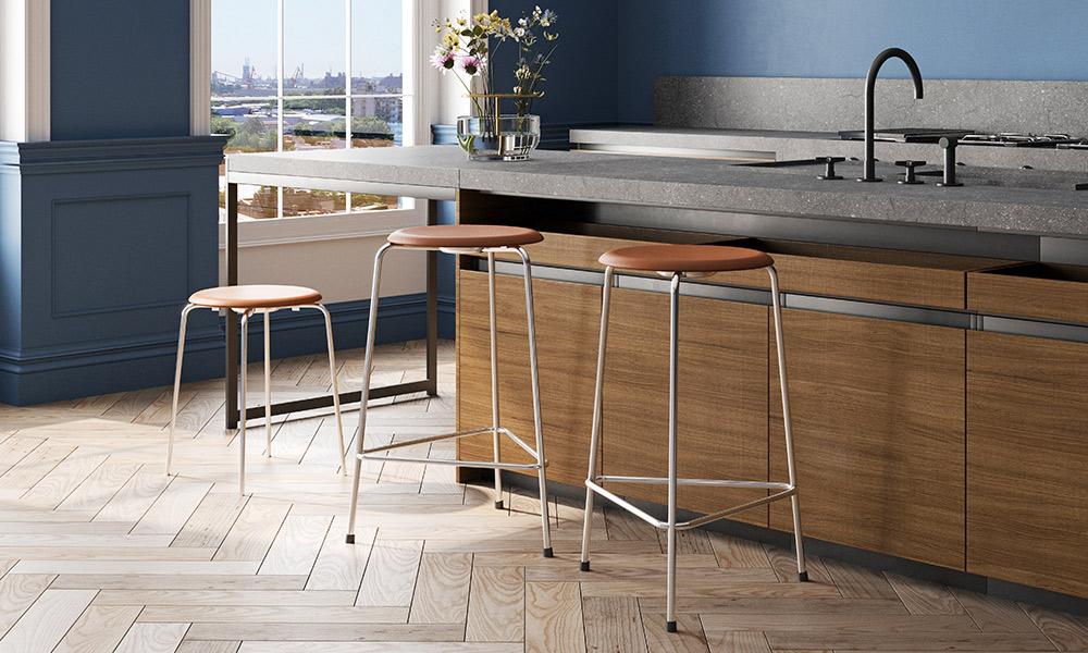 ハイドットスツール / ワイルドレザー ウォルナットFRITZ HANSEN