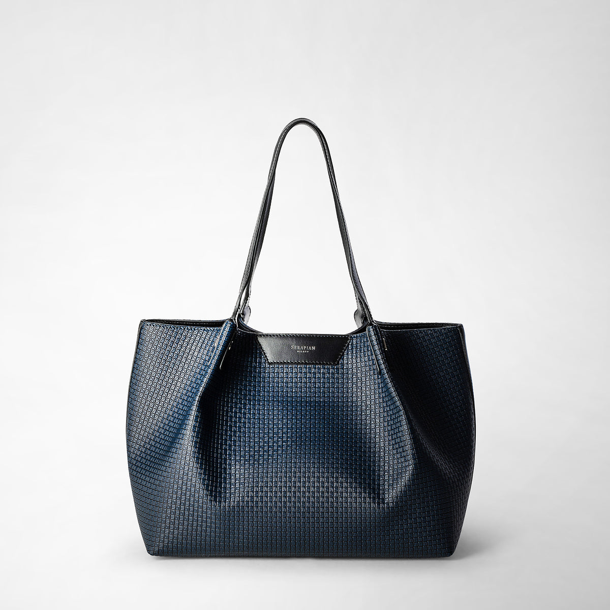 Secret tote bag in stepan ocean blue black