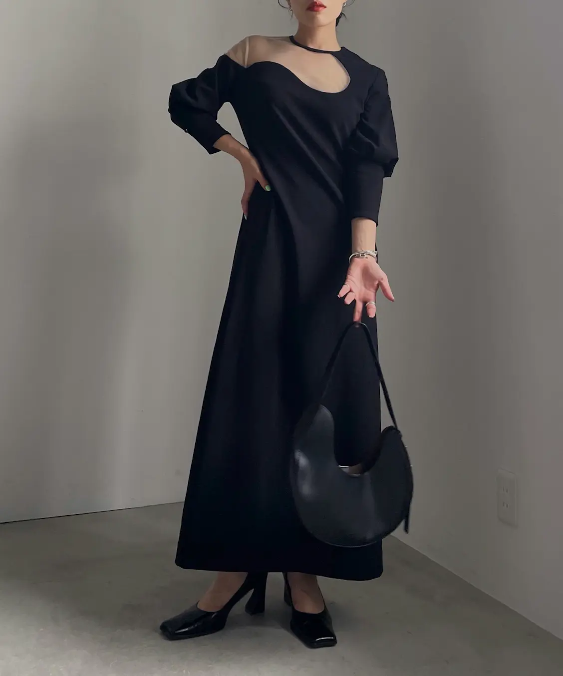 Mサイズ】MANY WAY AIRY VEIL DRESS Ameri VINTAGE（アメリ