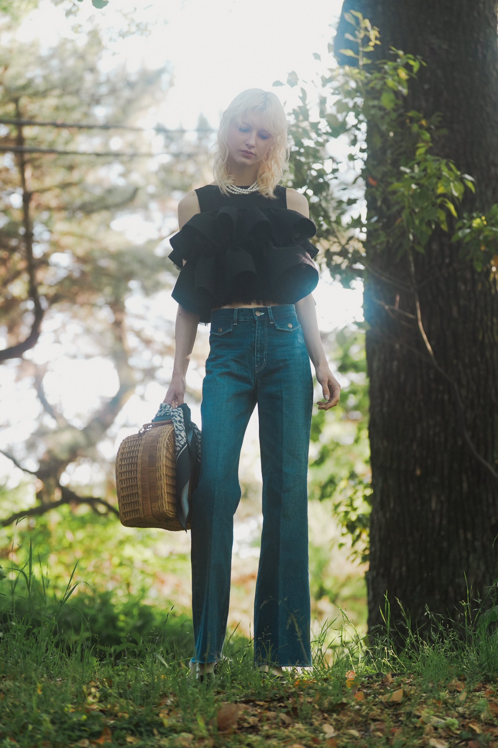 OKAYAMA flap pocket flare denim – shéller / シェリエ