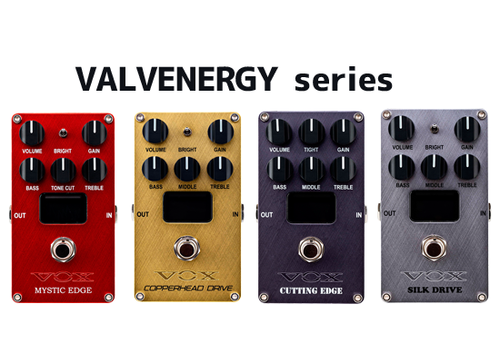 エフェクター】VOXからNutubeを搭載し話題のVALVENERGYシリーズが入荷