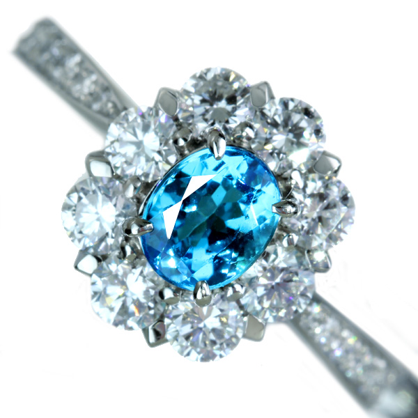 HANDMADE】エイトリータ ブラジル産パライバトルマリンリング 0.552ct