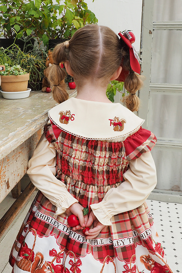 公式オンラインストア限定色”リス＆リンゴバスケットプリント