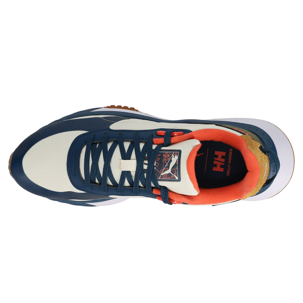 Shop Blue Mens Puma Helly Hansen x Wild Rider Lace Up Sneakers
