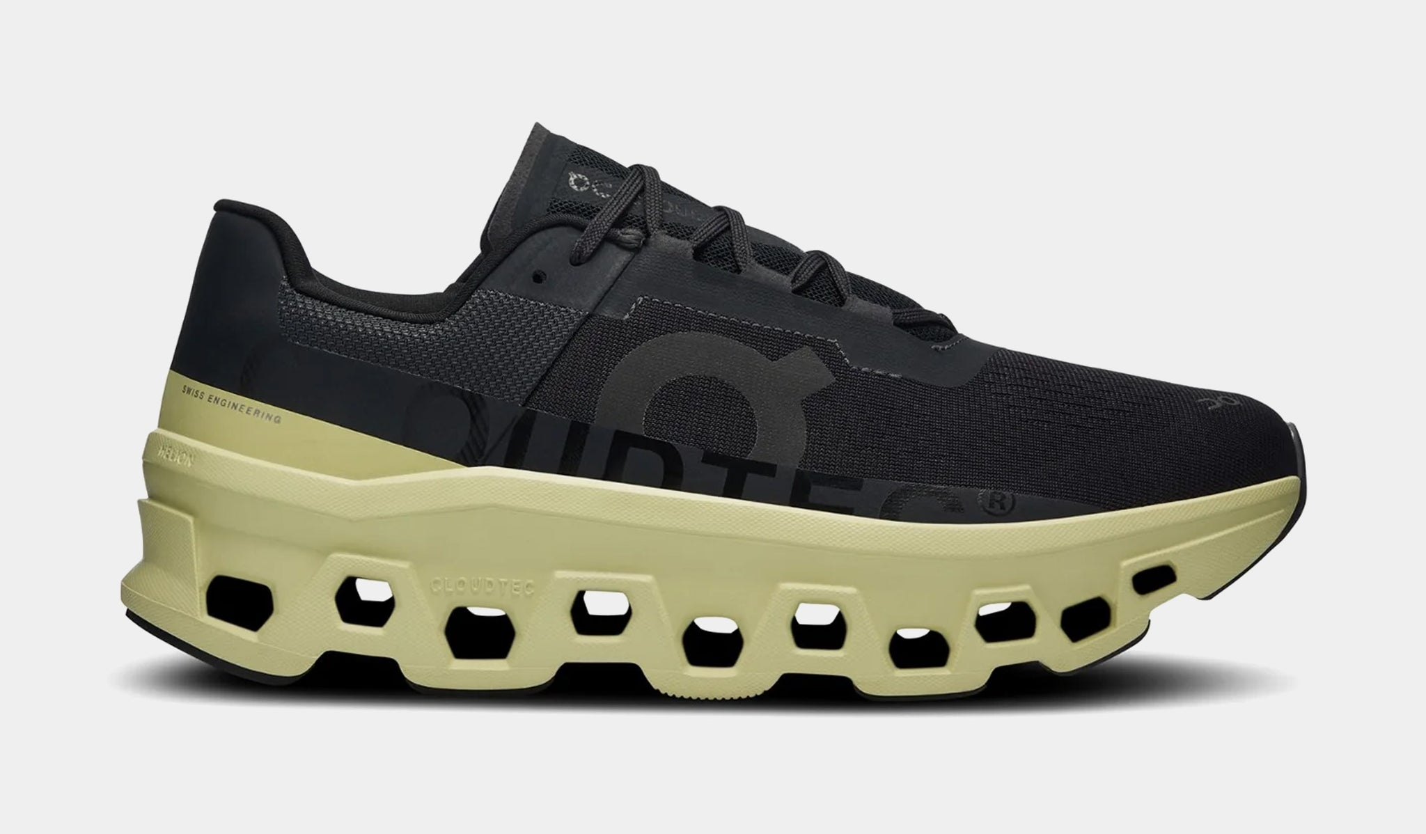 On Cloudmonster Mens Running Shoes Black Acacia Final Sale