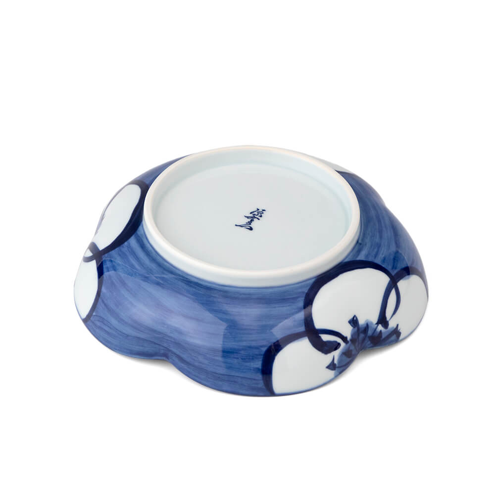 源右衛門作 香炉 染付梅香 諸々一式 染付梅絵 鉢（梅型） ｜ 有田焼の