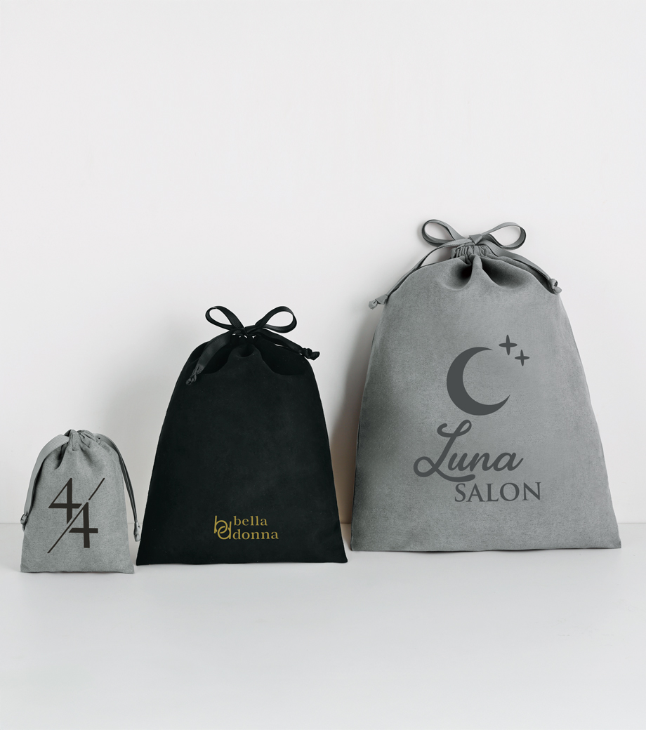 スウェードスタイル巾着(L)｜最安値￥218|ほしい！ノベルティ