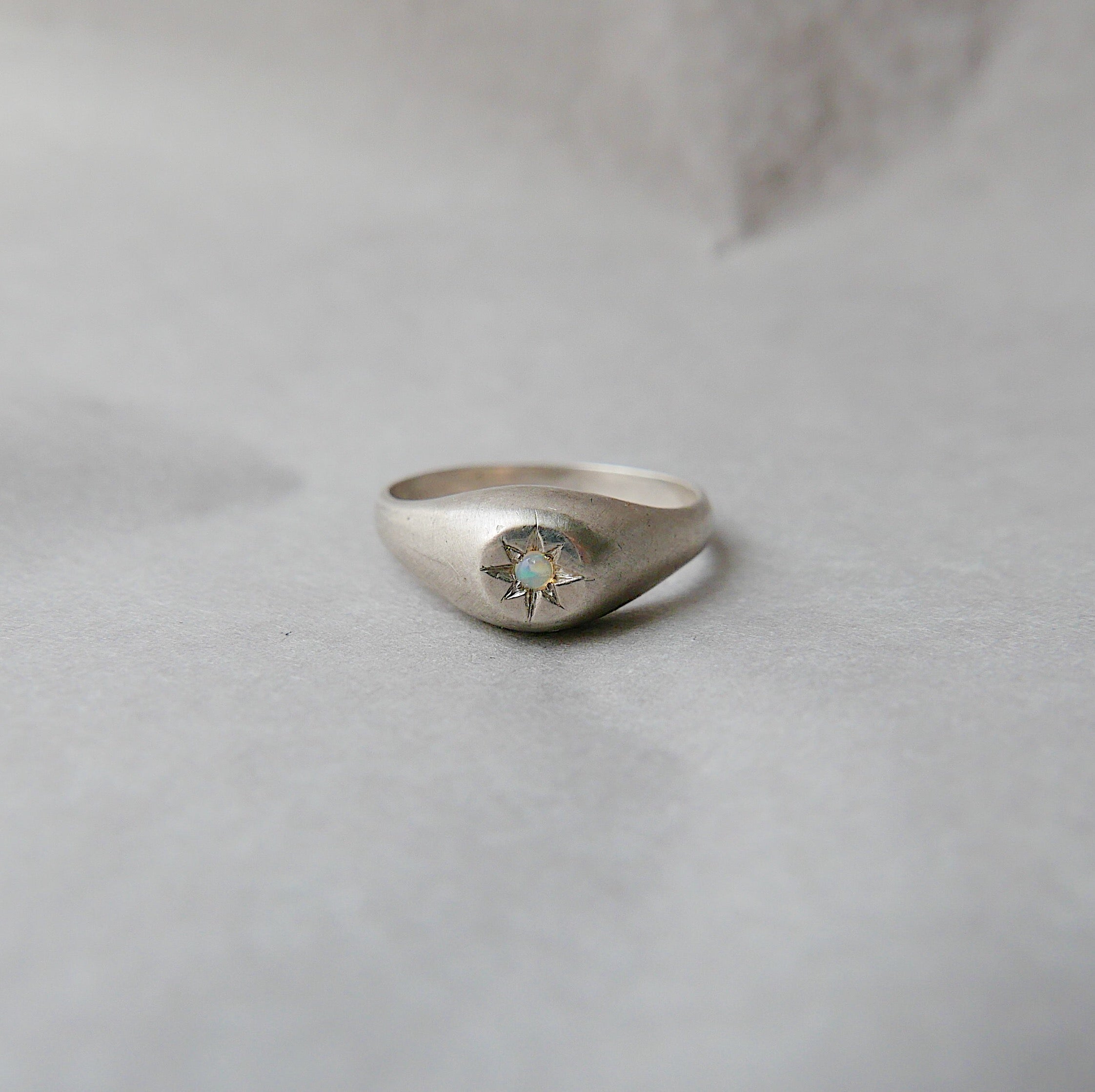 Dome Signet Silver Pinky Ring | Mason Grace