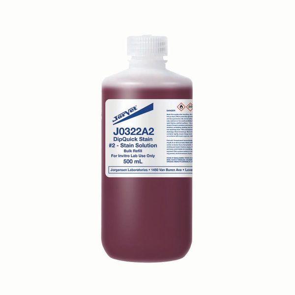 Jorvet Dip Quick Stain #2, Eosin Only, 500ml, J0322A2 | Med-Vet