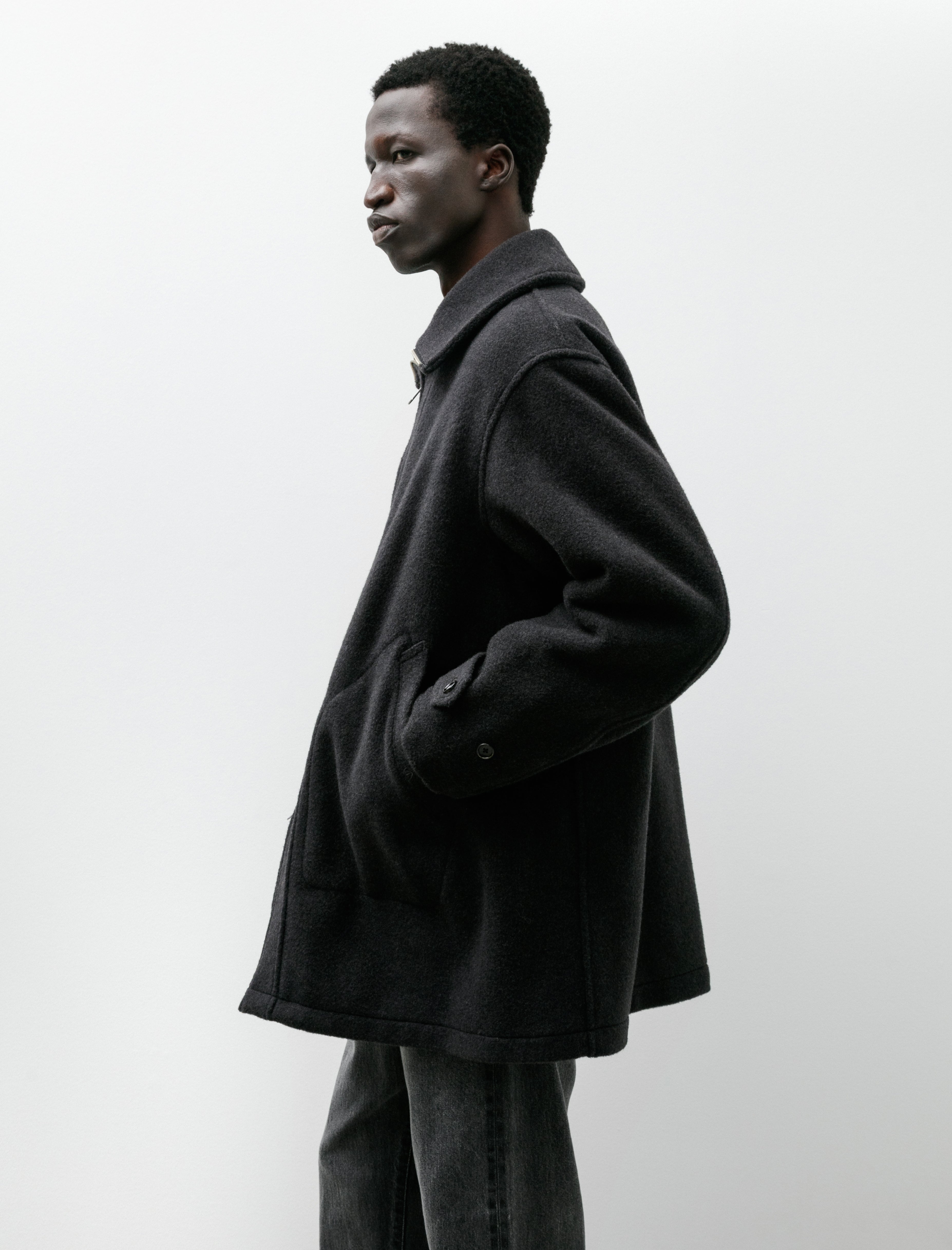 Phigvel Hunting Over Coat Charcoal – Neighbour