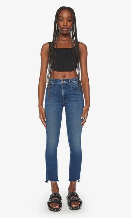 Mother The Insider Crop Step Fray Jeans - Sake To Me – Shop Fuschia