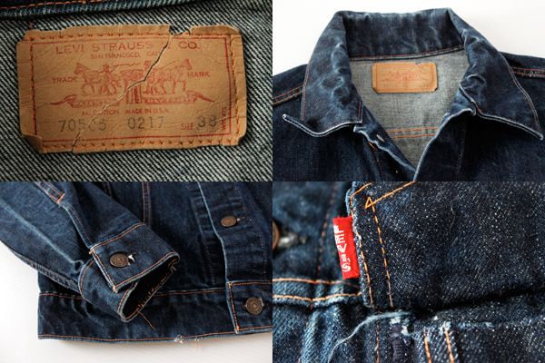 60s LEVI'Sリーバイス 70505 BIGE デニムジャケット 38 - Sixpacjoe